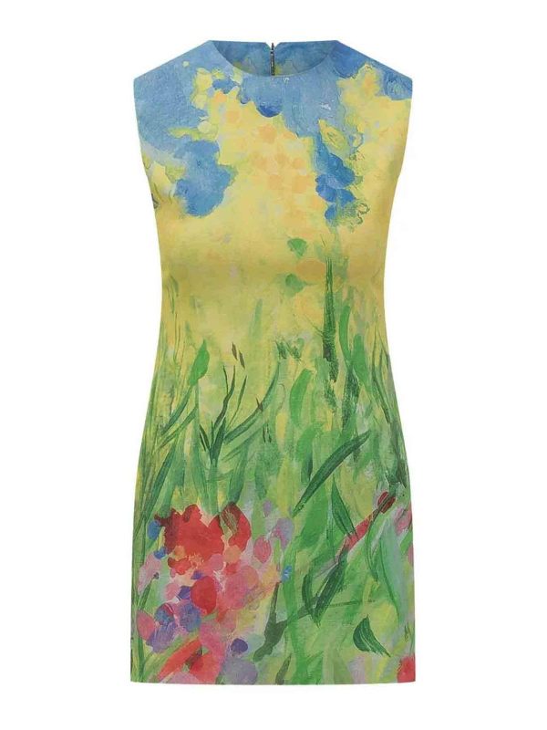 M. S.G. M. Robe Au Genou - Multicolore