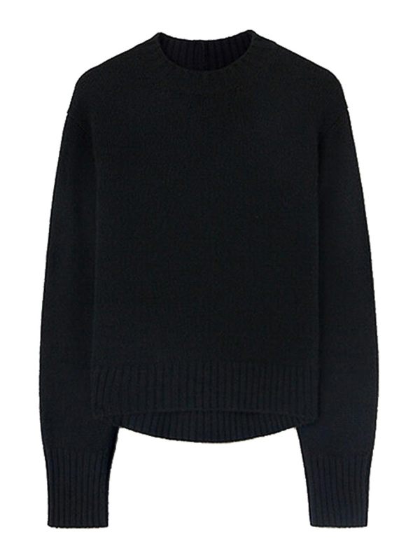 Jil Sander Pull Col Rond - Noir