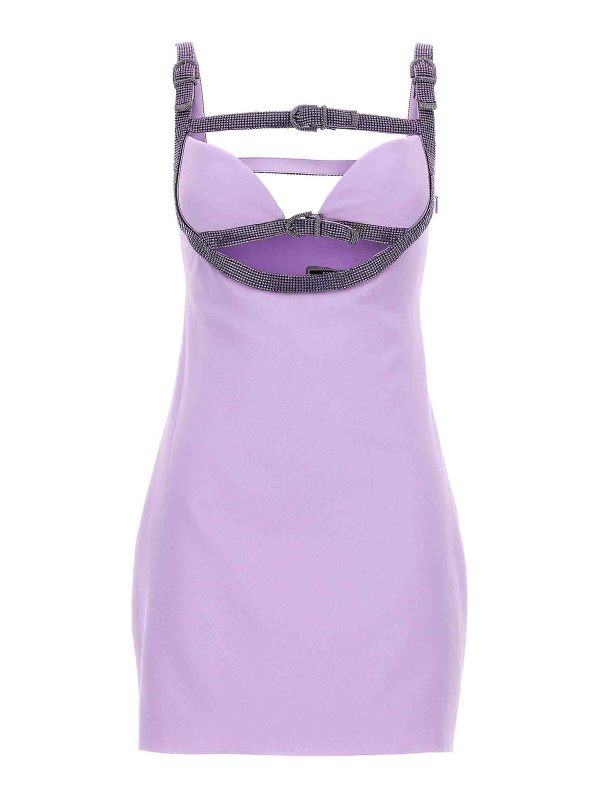Versace Robe Au Genou - Violet