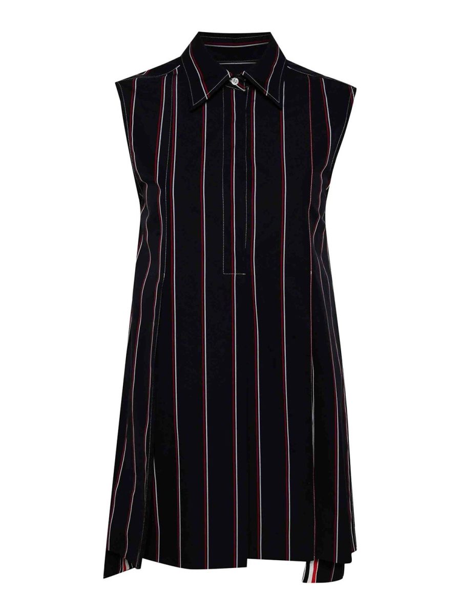 Thom Browne Robe Courte - Bleu Foncé