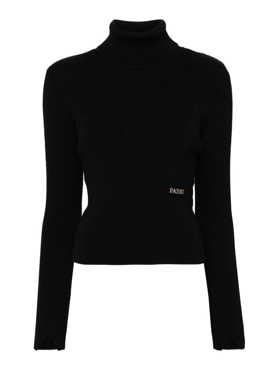 Patou Pull Col Rond - Noir