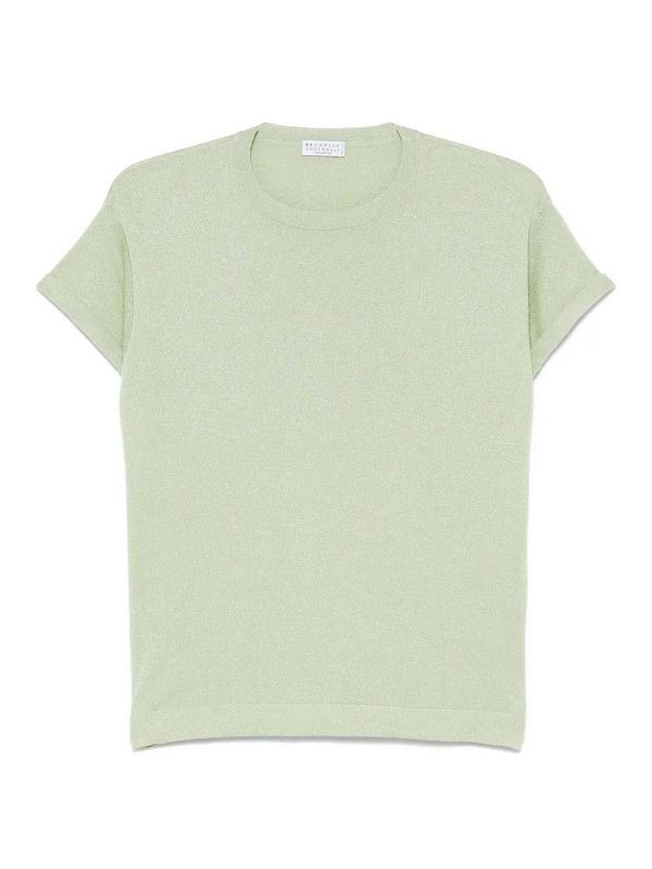 Brunello Cucinelli Pull Col Rond - Vert