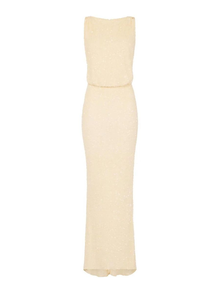 Elisabetta Franchi Robe Au Genou - Jaune
