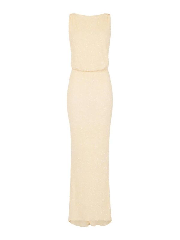 Elisabetta Franchi Robe Au Genou - Jaune