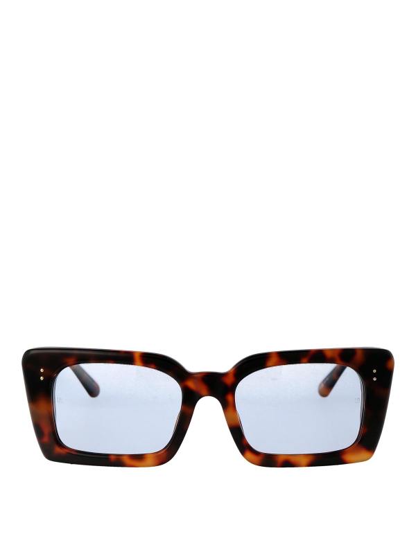 Linda Farrow Lunettes De Soleil - Marron