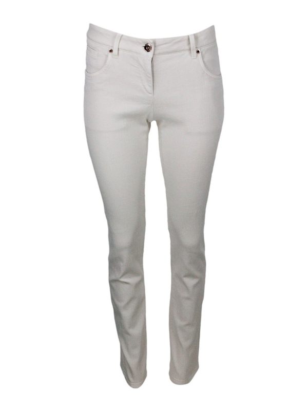 Brunello Cucinelli Jean Droit - Blanc
