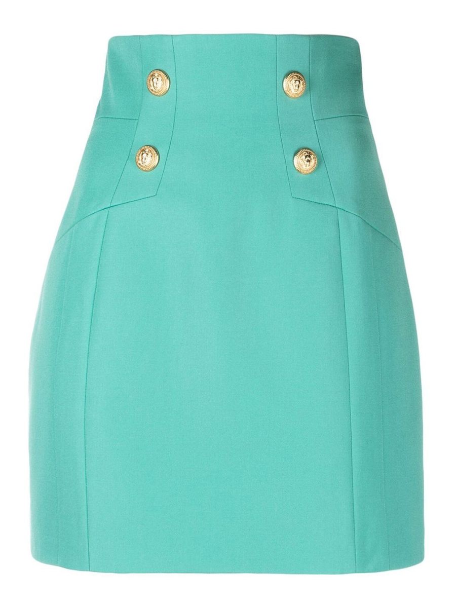 Balmain Mini Jupe - Vert