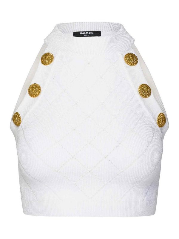 Balmain Top - Blanc