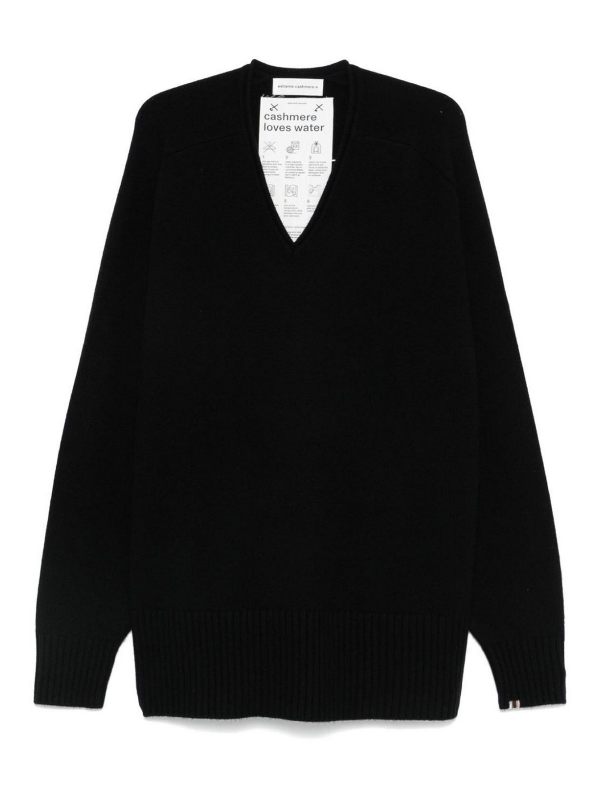 Extreme Cashmere Pull Col Bateau - Noir