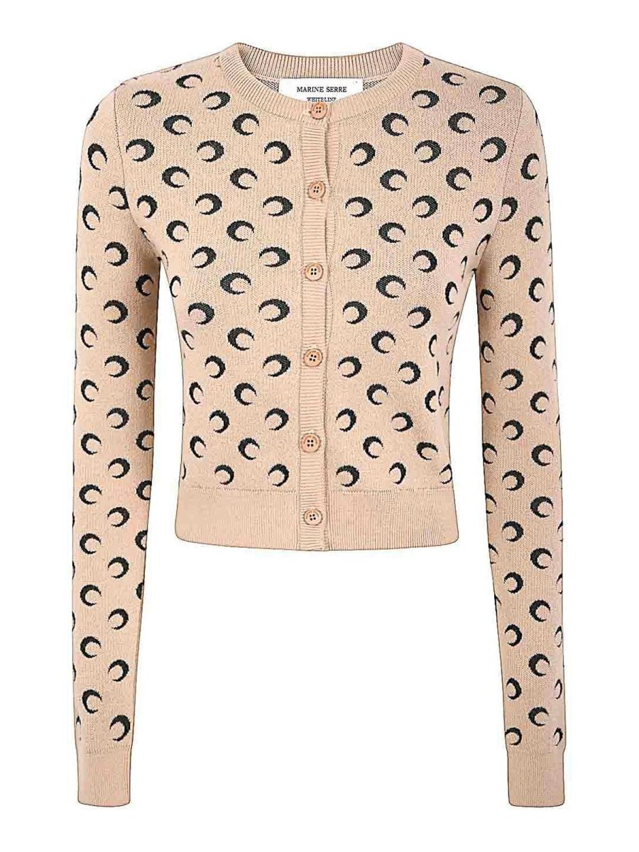 Marine Serre Cardigan - Marron