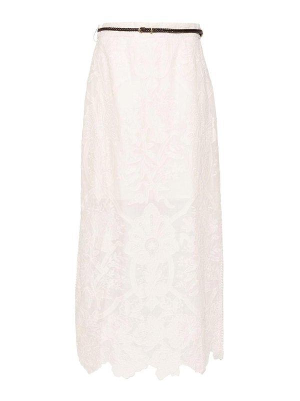 Zimmermann Jupe Midi - Beige