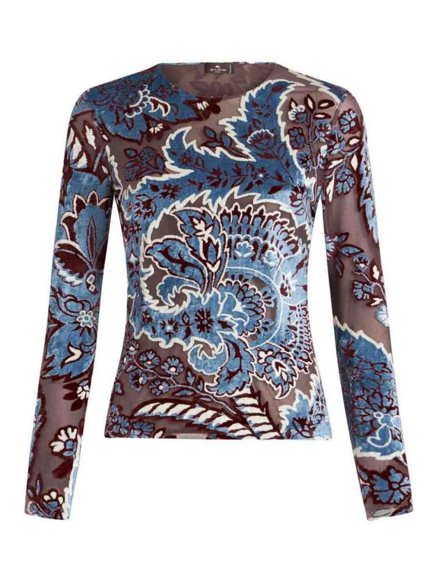 Etro Pull Col Rond - Multicolore