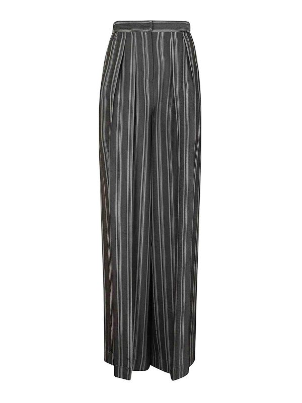 Alberta Ferretti Pantalons Décontractés - Gris