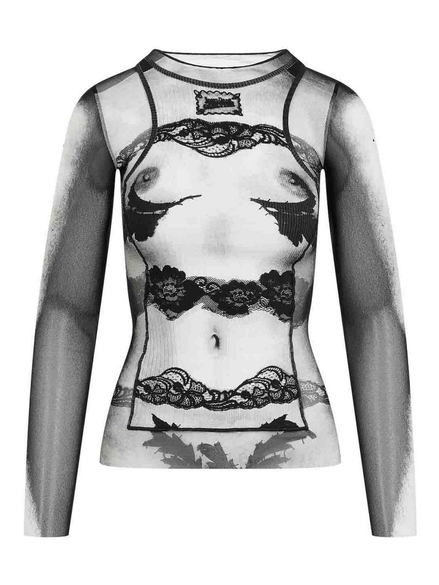 Jean Paul Gaultier Top - Body Lace Mariniere
