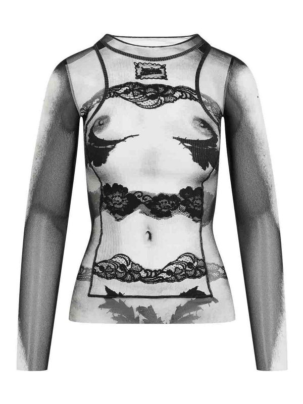 Jean Paul Gaultier Top - Body Lace Mariniere