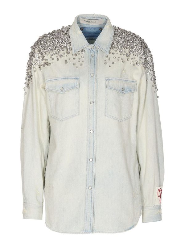 Golden Goose Chemise - Bleu