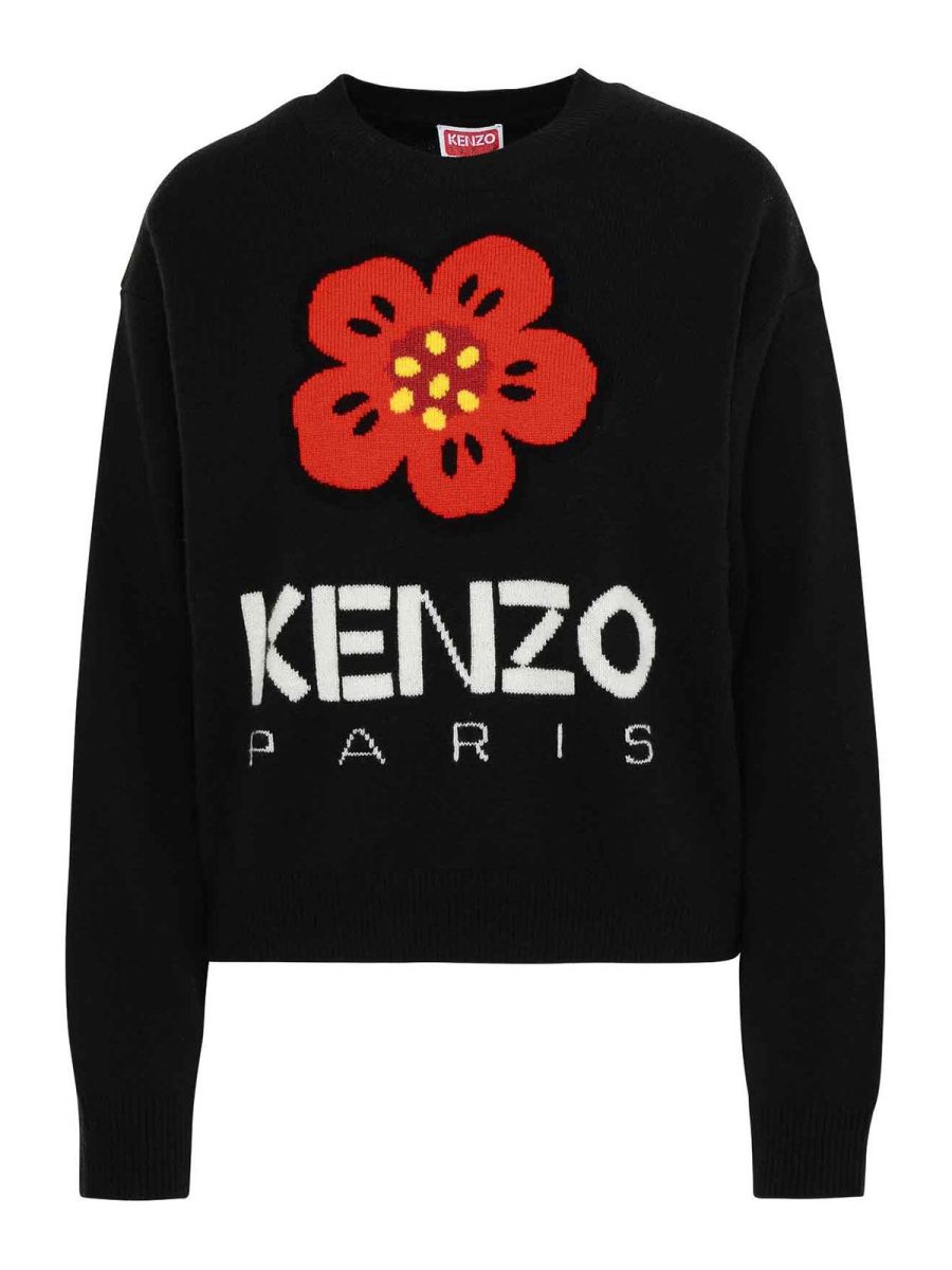 Kenzo Pull Col Bateau - Noir