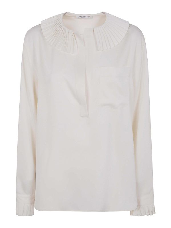 Philosophy di Lorenzo Serafini Chemise - Blanc