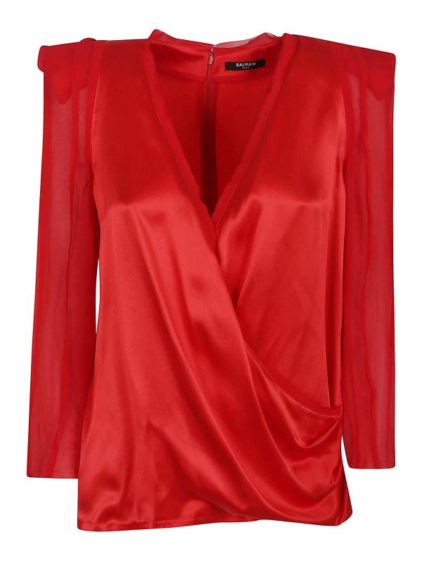 Balmain Top - Rouge