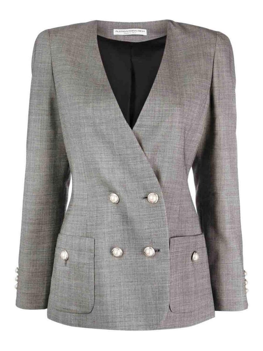 Alessandra Rich Veste Casual - Gris