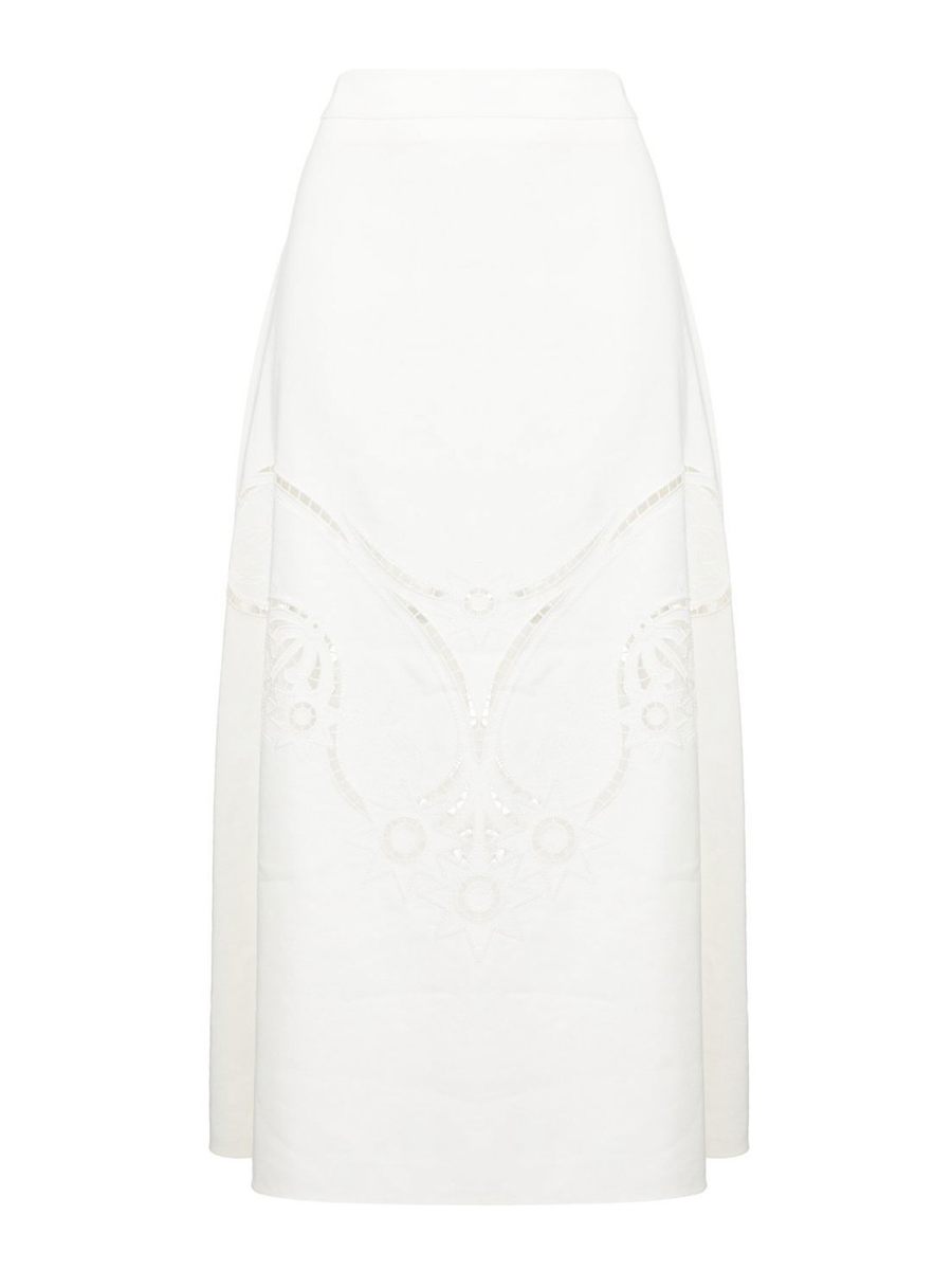Chloe' Jupe Longue - Blanc