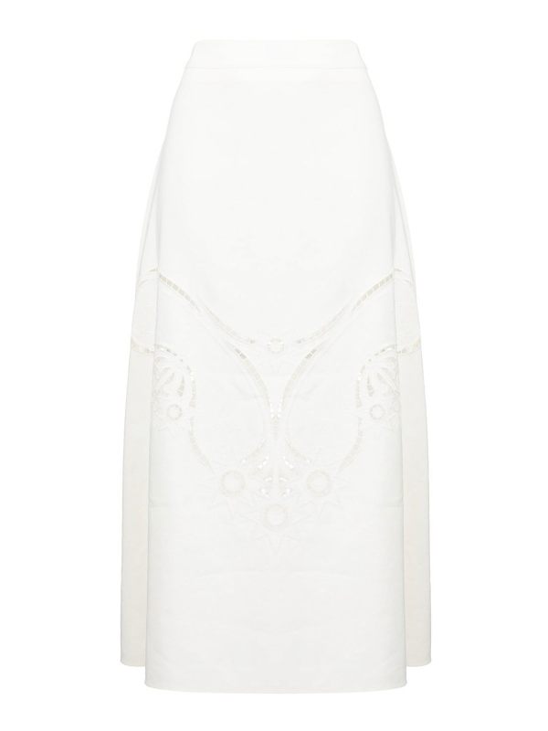 Chloe' Jupe Longue - Blanc