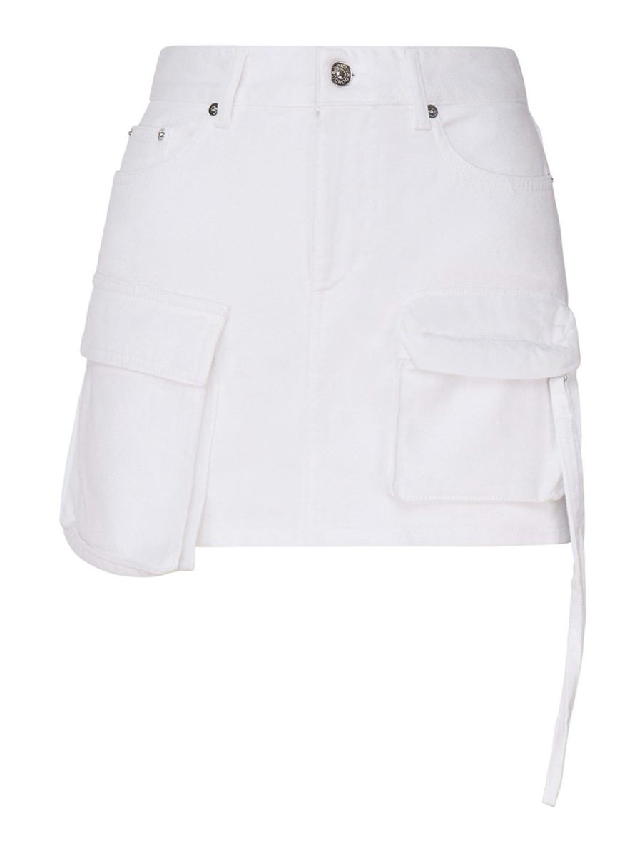 Dondup Mini Jupe - Blanc