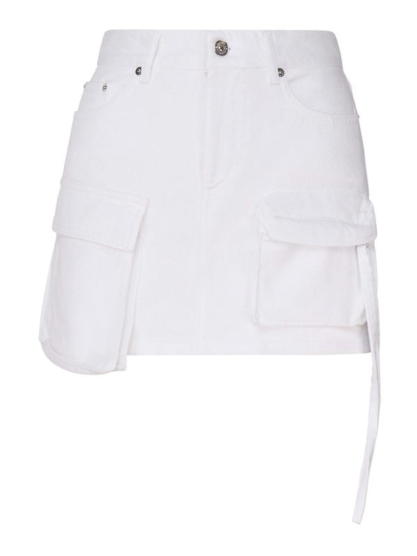 Dondup Mini Jupe - Blanc