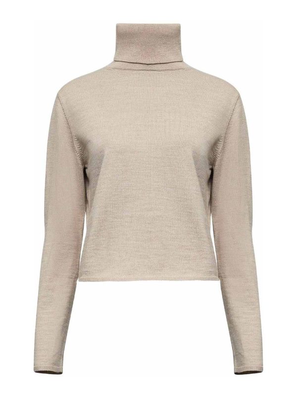 MM6 Maison Margiela Pull Col Rond - Beige