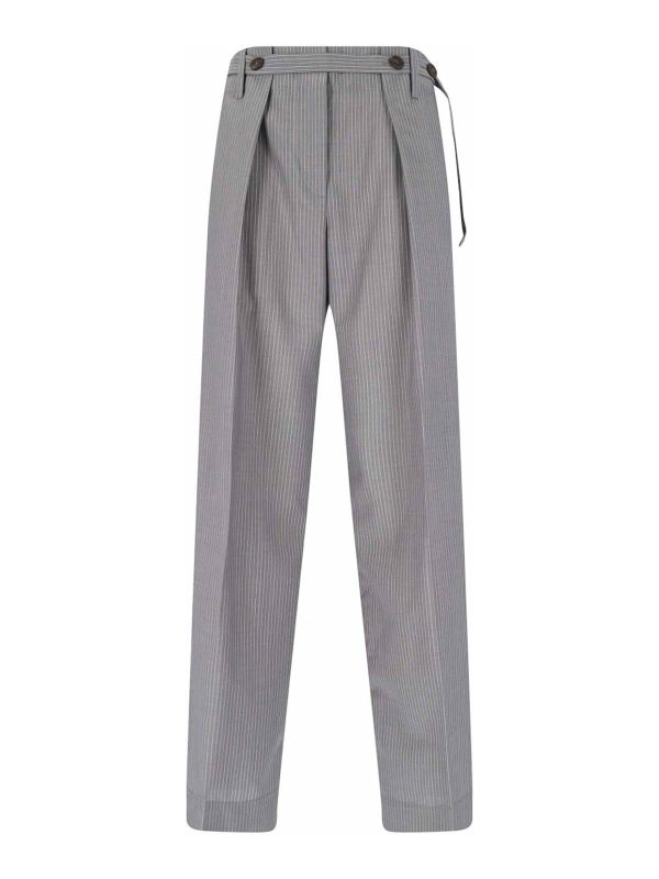 Eudon Choi Pantalons Décontractés - Gris