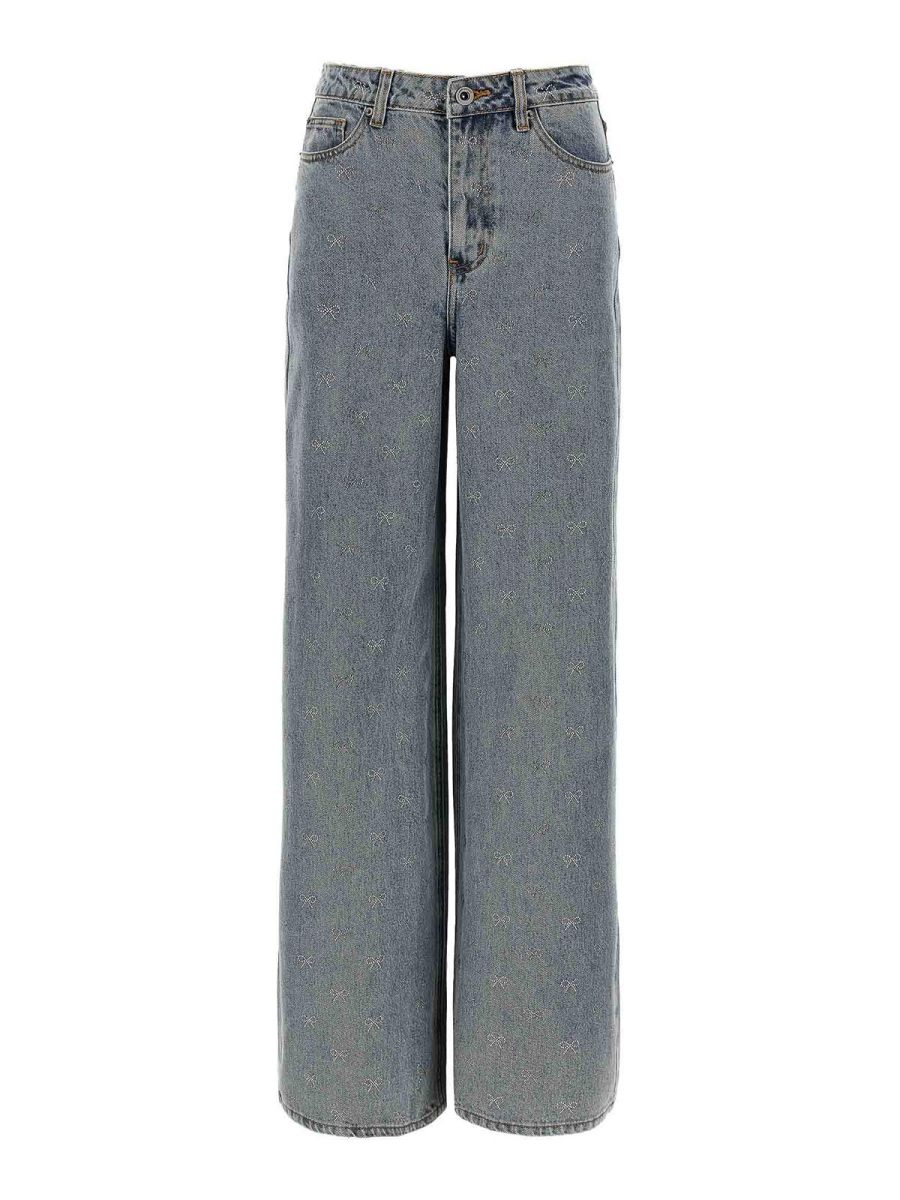 Self Portrait Jean Bootcut - Bleu