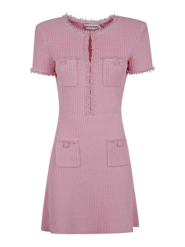 Self Portrait Robe Courte - Rose
