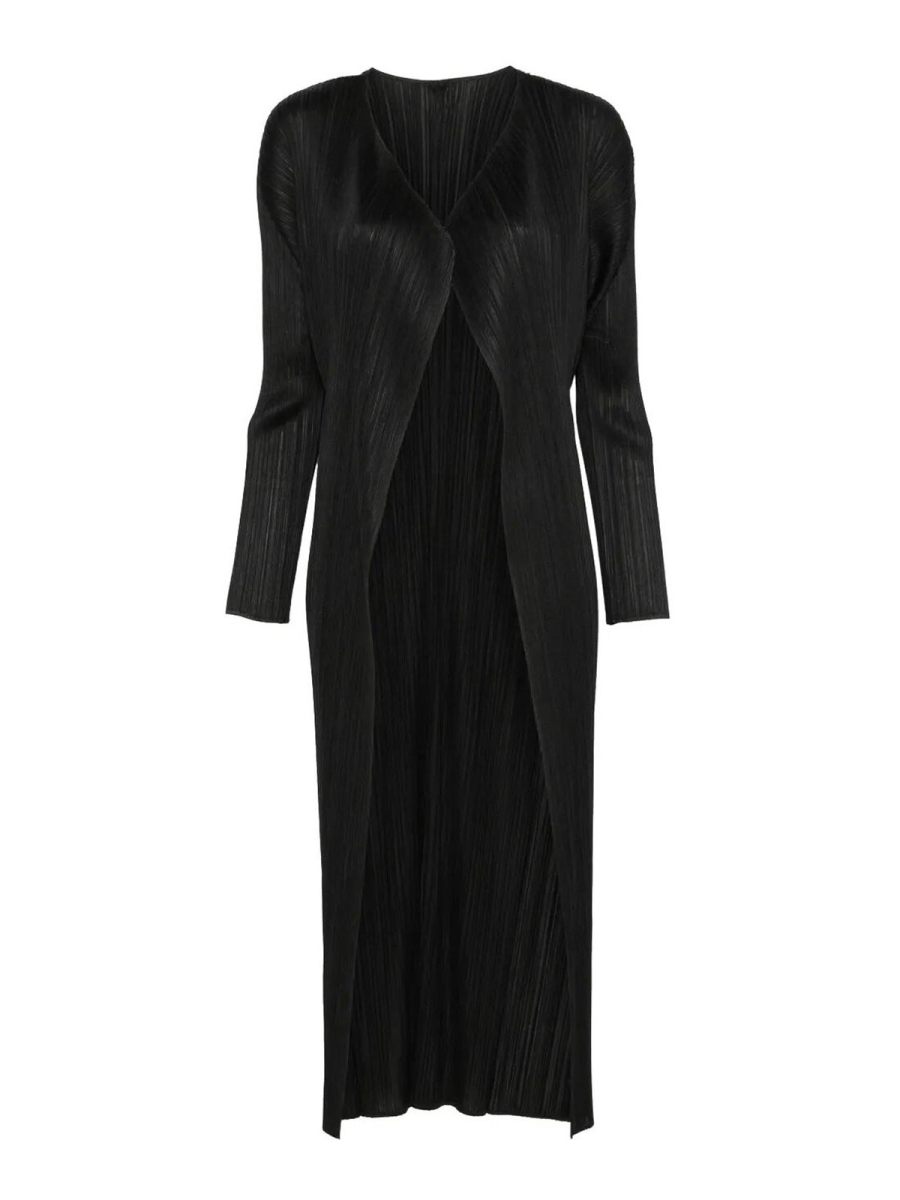 Pleats Please Issey Miyake Manteau Court - Bleu
