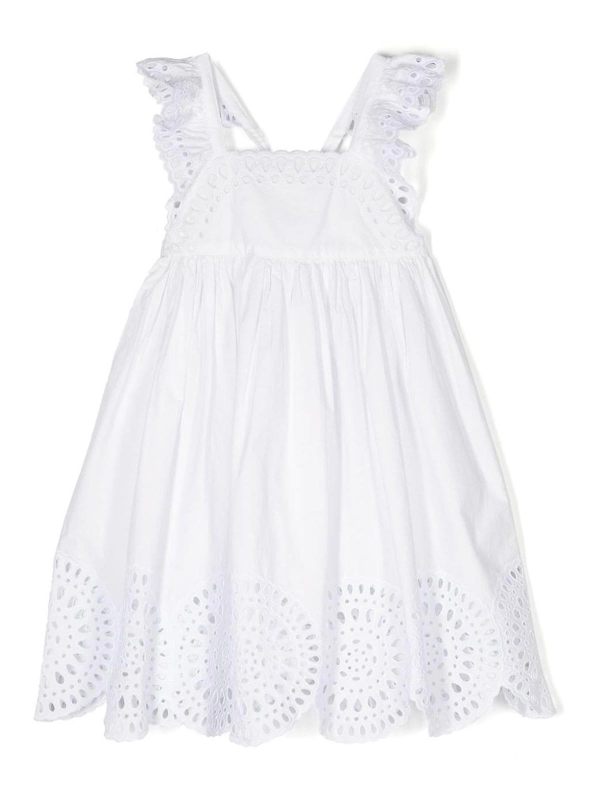 Stella McCartney Kids Robe Au Genou - Blanc
