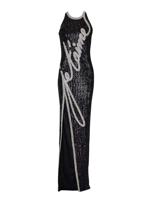 Balmain Robe Au Genou - Noir