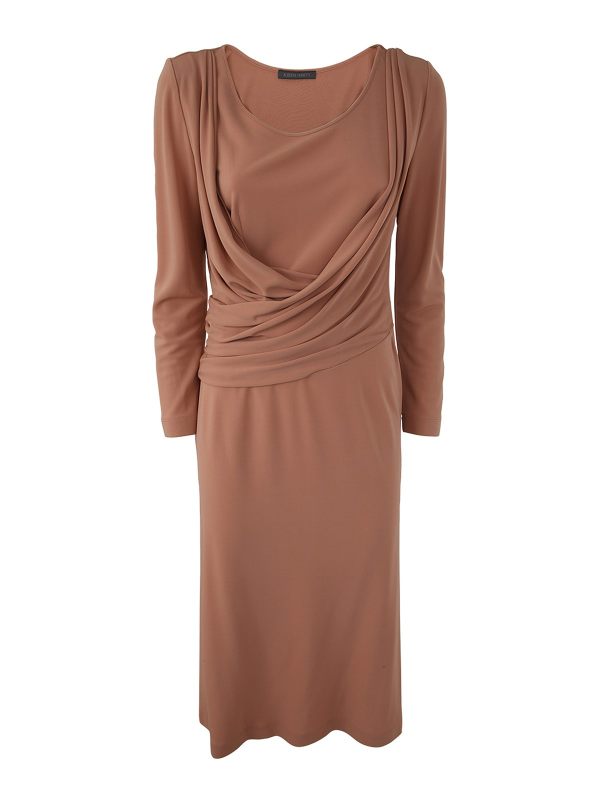 Alberta Ferretti Robe Au Genou - Rose