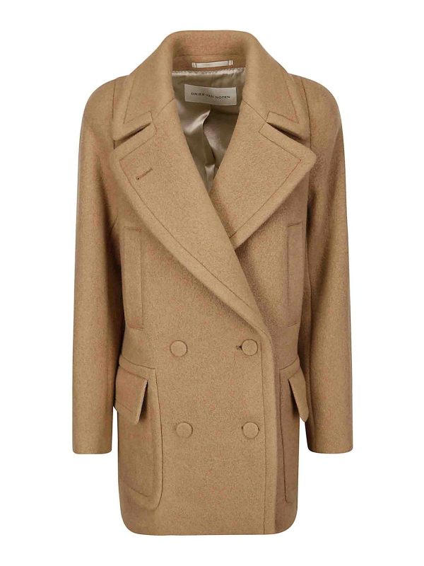 Dries Van Noten Manteau Court - Camel