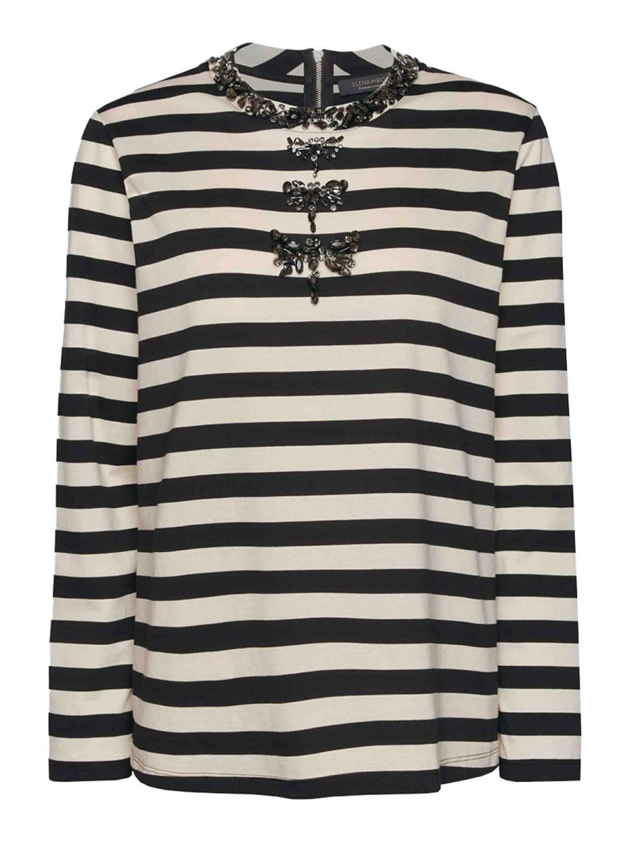 Elena miro' T-Shirt - Blanc