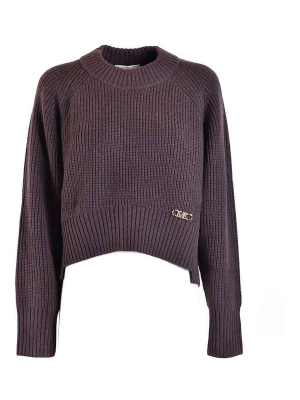 Michael Kors Pull Col Rond - Marron