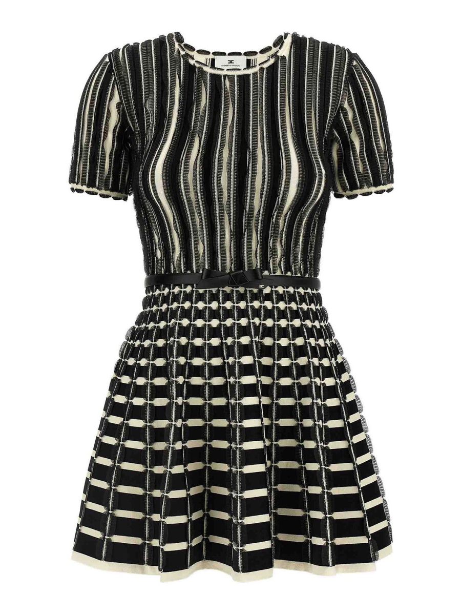 Elisabetta Franchi Robe Courte - Blanc