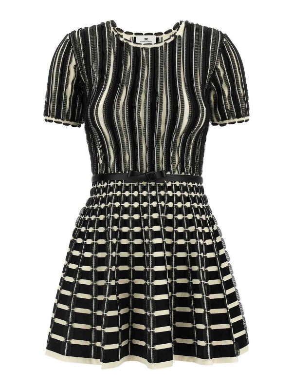 Elisabetta Franchi Robe Courte - Blanc