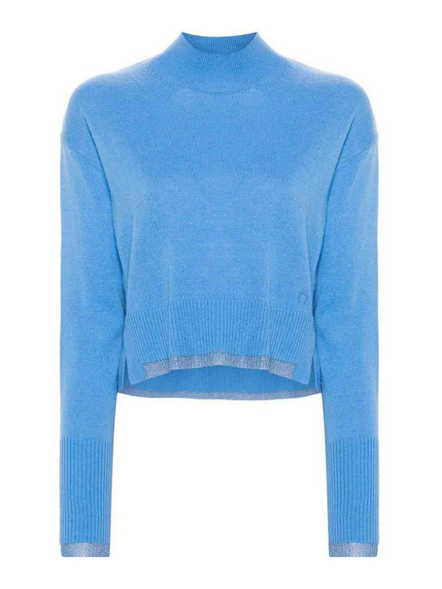 Pinko Pull Col Rond - Bleu Clair