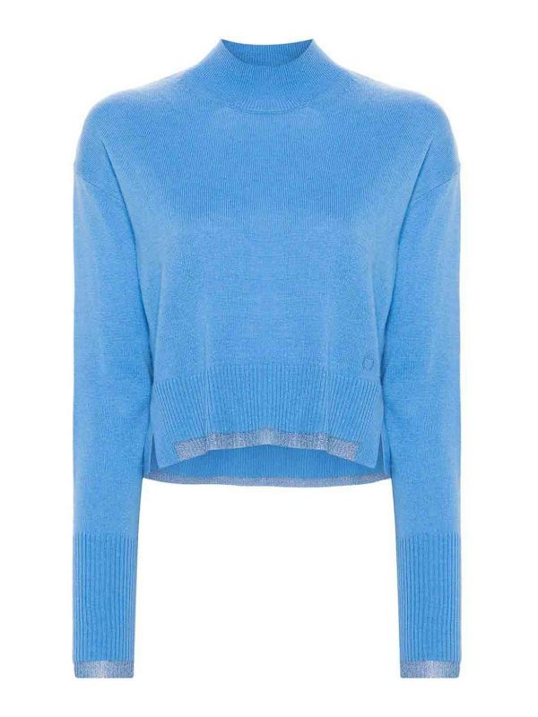Pinko Pull Col Rond - Bleu Clair