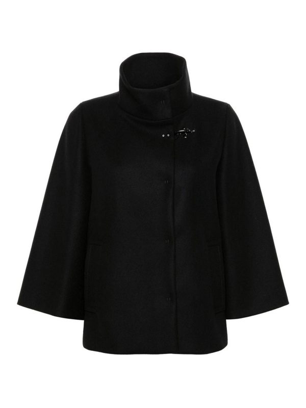 Fay Manteau Court - Noir