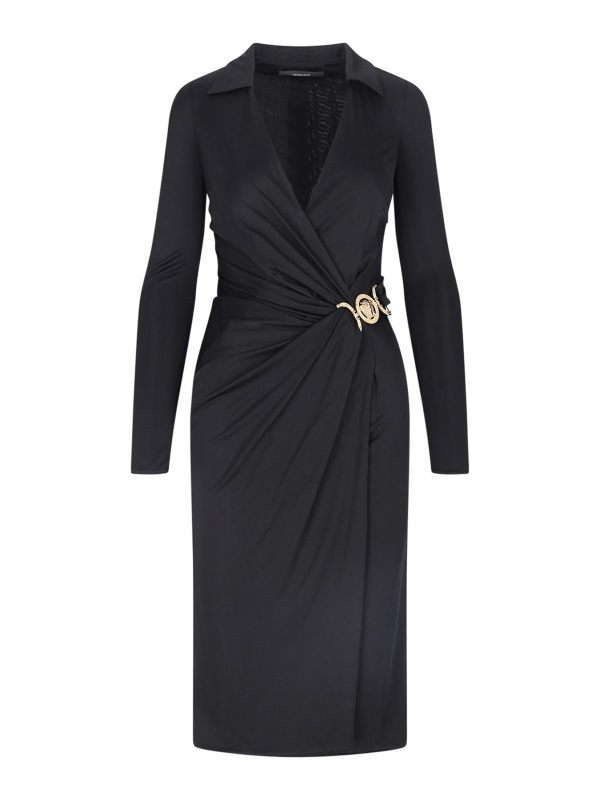 Versace Robe Au Genou - Noir