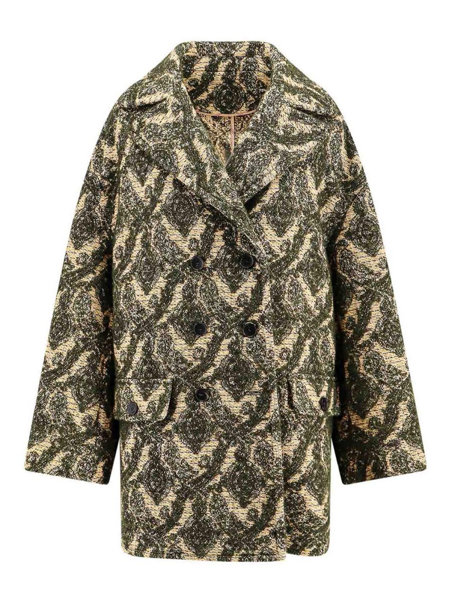 Etro Manteau Court - Jaune