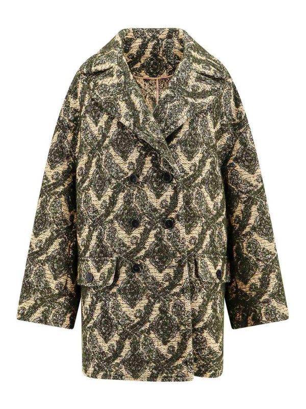 Etro Manteau Court - Jaune