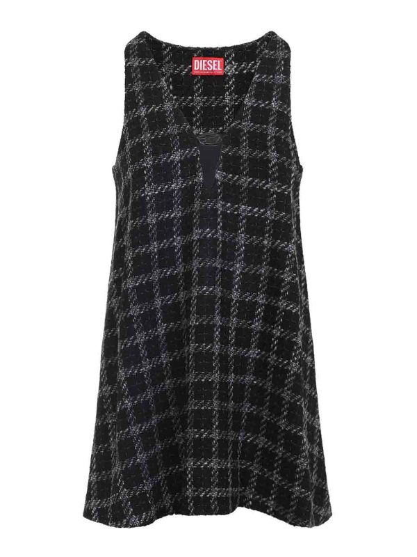 Diesel Robe Courte - Noir