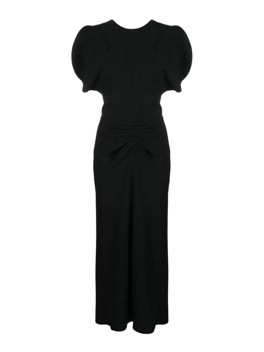 Victoria Beckham Robe Au Genou - Noir