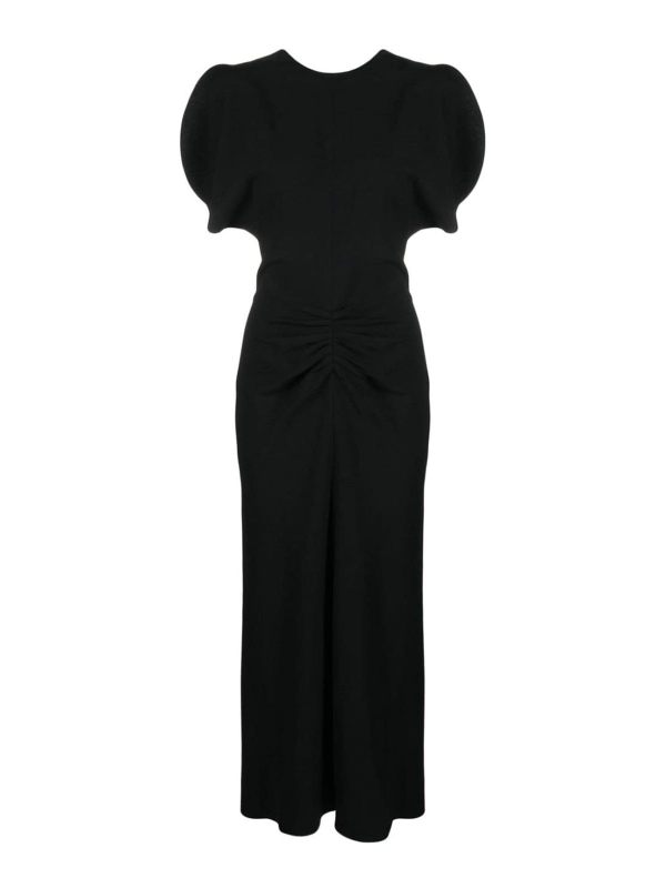Victoria Beckham Robe Au Genou - Noir
